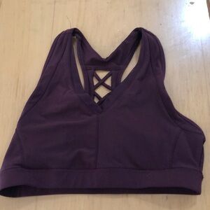 AVIA Women's Sports Bra Burgundy Size Large